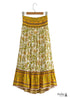 Boho Skirts in Yellow Sand Verbena For Women